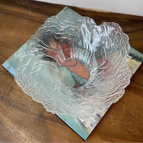 Mantsalan Lasisepat Scandinavian Art Glass Metsa Bowl design Pertti Kallioinen - Picture 3 of 12